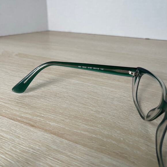 Ray-Ban RB5242 5162 Eyeglasses Green Crystal Cat Eye 53-18-140 Frames Only - Picture 4 of 8